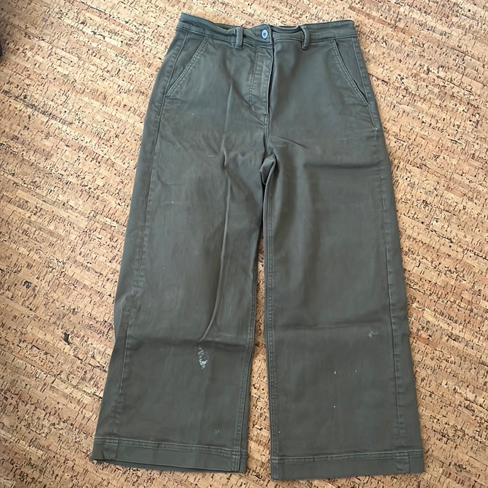 Everlane green wide leg pants